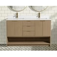 thumbnail image 4 of San Diego 55" Freestanding Bathroom Vanity Oak, 4 of 11
