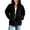 Black_#18, variant on Women Comfy Corduroy Jackets Casual Zip Up Coats Soft Long Sleeve Fashion Jacket with Pockets,Purple 2XL