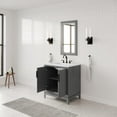 thumbnail image 7 of Water Creation Elizabeth 30" Wood Single Bathroom Vanity in Gray/Bronze, 7 of 7