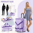 thumbnail image 2 of BRONKIGE Dance Bag with Garment Rack - 28" Competition Duffle Bag - Rolling Garment Bag with Wheels - Ideal Costume Suitcase for Dancers Livestreamer Athletes - Large Capacity Enhanced Stability, 2 of 7