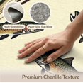 thumbnail image 6 of ODIKA 8'x10' Washable Area Rug Durable, Non-Slip Hooked Fishing Lake Trout Nautical Border Lure Novelty Vintage for Living Room, Under Sectional, Family, 6 of 7
