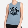 thumbnail image 2 of Crafty Witch Women's Muscle Tank X-Large Stonewash Denim, 2 of 5