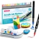 thumbnail image 1 of Marcadores de pintura acrílica SYNCFUN, 24 colores, resistentes al agua, 1 of 8