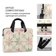 thumbnail image 4 of FORMRS 16" Laptop Bag Carrying Sleeve Case with Handle Travel Shoulder Briefcase, Light Pink Geometric, 4 of 8