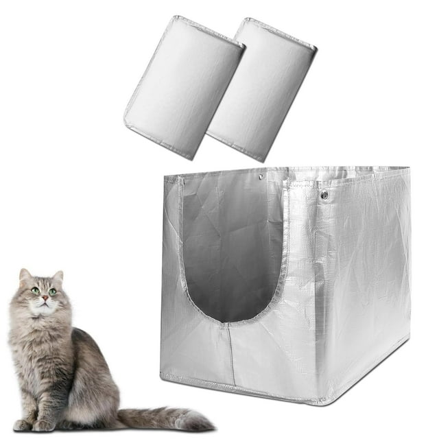 Liner F compatible con la caja de arena plegable Modkat, forros reutilizables para caja de arena abatible, forro F para caja de arena para gatos (paquete de 2)
