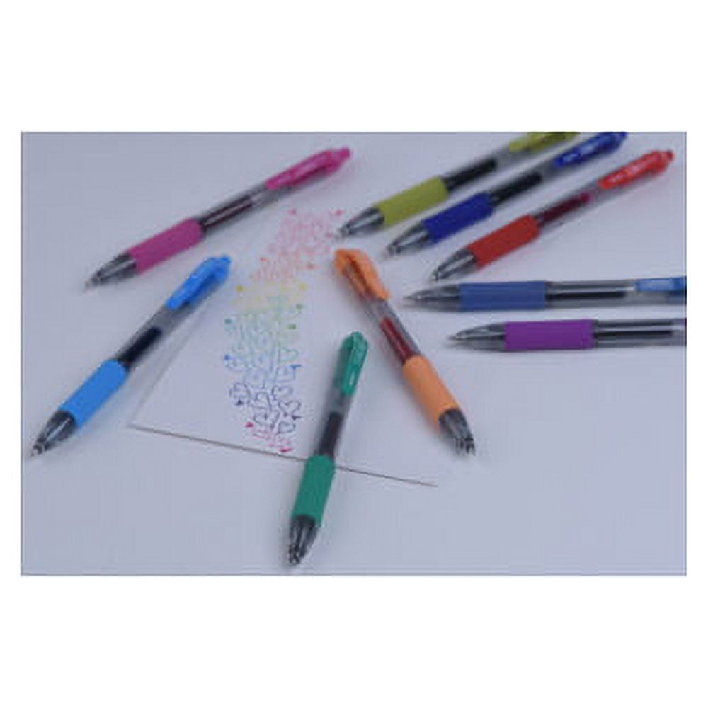 Zebra Pen Sarasa jel Retractable Pens Bold Pen Point - 1 mm Pen Point Size - Refillable - Retractable - Blue - Transparent Barrel - 12 / Dozen