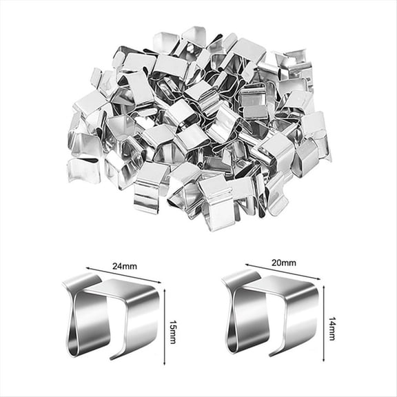 50PC Christmas Lights Gutter Hooks Galvanized Holiday Lights Roof Hooks Christmas Light Clips Xmas Light Gutter HangersA