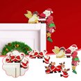 thumbnail image 1 of Fiudx Ofertas de la semana Decoración de marco de puerta de Navidad Papá Noel Alce Decoración de marco de puerta de madera de Navidad Decoración de puerta de madera Navidad Hogar, 1 of 7