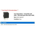 thumbnail image 2 of Turn Signal Relay - Compatible with 2000 - 2003 Mercedes-Benz ML55 AMG 2001 2002, 2 of 2