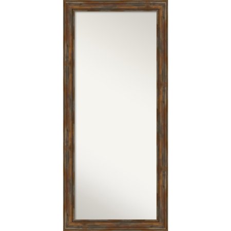 Rustic Leaner Mirror Amanti Art Floor / Leaner Mirror, Alexandria Rustic Brown: Outer Size 30 x 66-inch - Brown - 65.88 x 29.88 x 1.894 inches deep ()