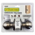 thumbnail image 3 of Cerradura Tipo Pomo Para Entrada Acabado Laton Antiguo Lion Tools 2509, 3 of 3