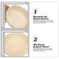 thumbnail image 4 of unbranded 10Ud Baking Silicon Paper Para Air Fryer Con Superficie Lisa Y Antiadherente Light Brown, 4 of 5