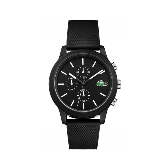 Lacoste Men's TR90 Quartz Watch with Rubber Strap, Black, 21 (Model: 2010972)