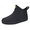 thumbnail image 4 of IUJSOY Men's Deck Boots Fishing Waterproof Rain Boots Slip on Rubber Ankle Booties Footwear, 4 of 9