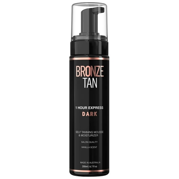 Mousse bronceadora color bronce, color oscuro, 200 ml, 6,7 oz, para todo tipo de piel
