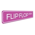 thumbnail image 3 of Flip Flop Way Novelty Sign, Metal Wall Decor - 4x18 inches, 3 of 4
