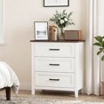 thumbnail image 2 of HOMCOM Commode pour Chambre avec 3 Tiroirs pour Salon, Garde-Robe, Buanderie, 2 of 10