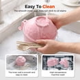 thumbnail image 4 of 2026 Microwave Ramen Noodle Bowl Set with Lid & Utensils, Ramen Cooker with Chopsticks/Spoon/Fork for Dorm & Apartment, Dishwasher Safe with Strainer and Handles (Beige), 4 of 8