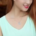 thumbnail image 4 of XWSHYW Collares Colgantes Nueva Moda Collar Colgante En Forma de Corazón Cadena Hasta La Clavícula Regalo de Vacaciones, 4 of 6