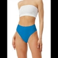 thumbnail image 1 of Braguitas de Algodón para Mujer, Talla Grande, con Medias Caderas, Cintura Alta, Color Liso, con Abertura Alta. Azul M, 1 of 9