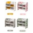 thumbnail image 6 of Montary Kids Toy Storage Organizer, 3 - Tier Shelves with 6 Removable Bins, for Boys & Girls' Bedroom, Playroom, Nursery(Yellow/White), 6 of 6