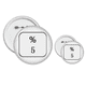 thumbnail image 1 of Teclado símbolo 5 Insignia insignia botón diseño conjunto, 1 of 3