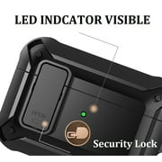 Airpods Pro 2nd/1st Generation Case Men Lock with Cleaning Kit, OTOPO Protective Cover for Airpod Pro 2 Gen Case Women, Shockproof Rugged Shell for Air Pods Pro Case 2022/2019 Black