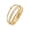 Gold, variant on Elli by Julie & Grace Crystals stacking ring set of 3 925 silver