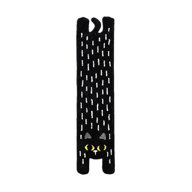 Long Cat Rug Non Slip Bath Cat Mat For Bathroom Rug Absorbent Soft Mat For Bathroom Living Room And Bedside Thick Shaggy Shower Rug Rectangular Cat Pattern Rug