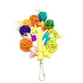 thumbnail image 2 of Pet Bird Colorful Rattan Ball String Toys Parrots Hanging Chewing Climbing Toys, 2 of 4
