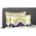 Mainstays Yellow and Grey Chevron 8 Piece Bed in a Bag Comforter Set