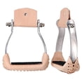 thumbnail image 2 of Tough 1 Western Aluminum Barrel Racer Stirrups Silver Finish, 2 of 2