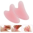 thumbnail image 2 of 2pcs/Set Kamien Gua for Face Massage Rose Resin Face Massage Gua Board Roller C4U4 Face Scraper A5R1, 2 of 6