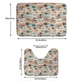 thumbnail image 3 of Yiaed Squirrels and Trees Print Bathroom Mat Set 2 Pieces Mat Anti-Skid Pad Ultra Soft and Absorbent Bathroom Bath Mat Contour Bath Rugs for Toilet Base, 3 of 6