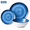 Blue, variant on NONTA Dinnerware Set for 4, 12 Pieces Premium Stoneware Plates and Bowls Set, Chip & Scratch Resistant, Microwave and Dishwasher Safe - Green