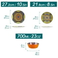 thumbnail image 2 of Malacasa 12 Pcs Dinnerware Sets, Ceramic Plates and Bowls Set, Porcelain Tableware Dishwasher Microwave Safe, Serves for 4 People, Bohemian Colourful, 2 of 8