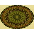 thumbnail image 1 of Ahgly Company Indoor Rectangle Patterned Blood Night Red Area Rugs, 6' x 9', 1 of 6