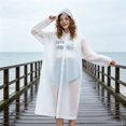 thumbnail image 6 of Reusable Rain Poncho Heavy Duty PVC Raincoat for Adults, Thickened Full Body Emergency Rain Cover with Hood Drawstring, Outdoor Camping Travel Rain Gear for Heavy Rain, 6 of 6