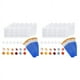 thumbnail image 1 of 40 Tiras, 240 Botes, Botes de Pintura Vacíos, Tiras, Mini Contenedores de Almacenamiento Transparentes Y 40 Piezas, Pinceles para Pintar, Manualidades, 1 of 5