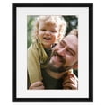 thumbnail image 4 of 8x10 Frame Black With White Picture Mat For 8x10 Photo - Black 10x12 Frame To Display Print or, 4 of 8