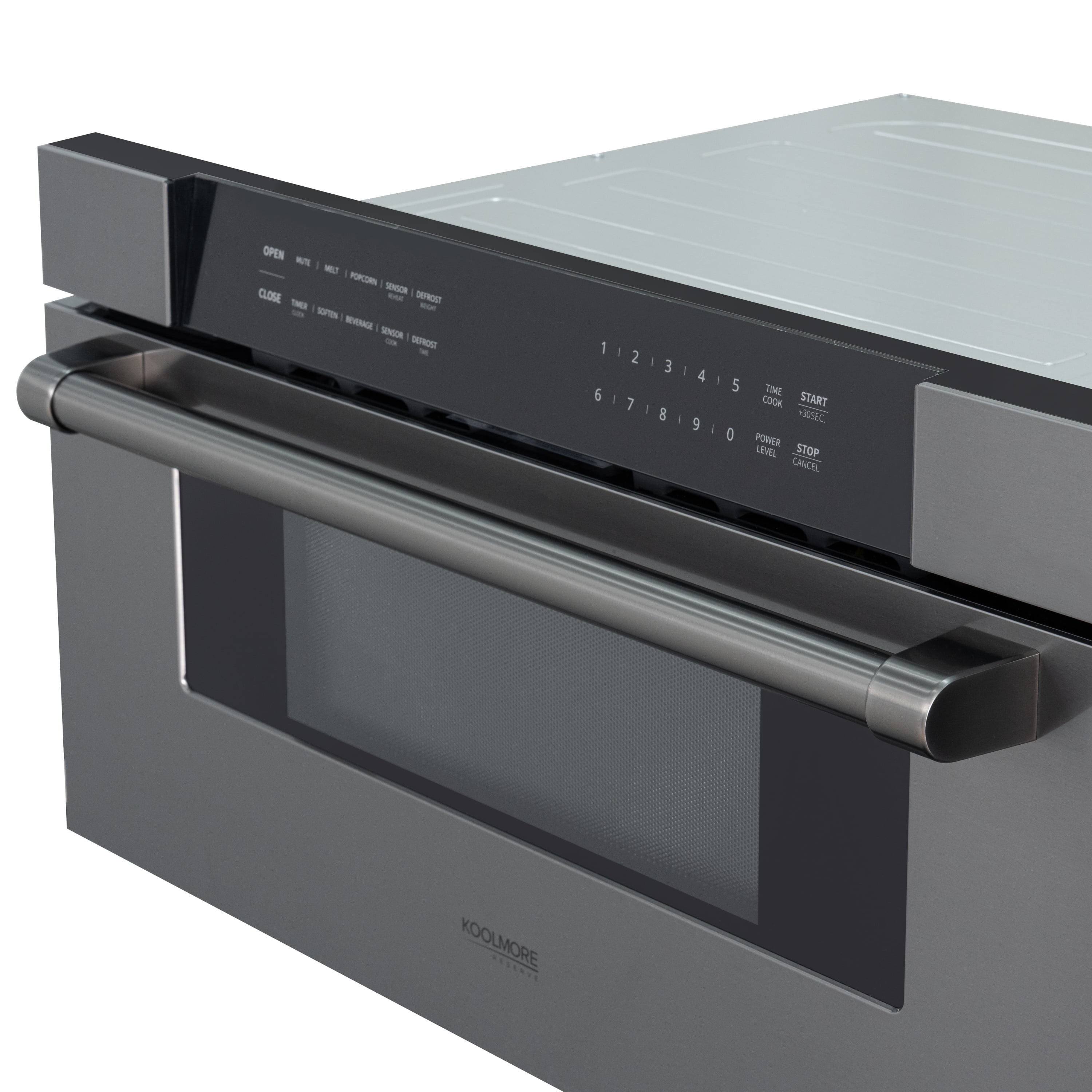 30 in. Black Stainless-Steel Microwave Drawer, 1.2 cu. ft. Capacity