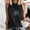 Black, variant on Women's Graphic Tank Tops Trendy Simples Print Sleeveless Shirt SummerCasual Loose Fit Crew Neck Camisole