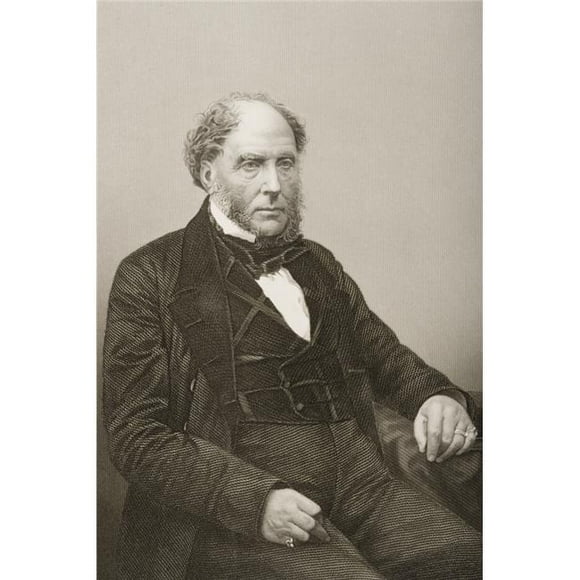 Sir Archibald Alison 1792-1867. English Historian. Engraved by D. J. Pound From A Poster Print, 12 x 18