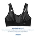 thumbnail image 6 of Brooks Women's Convertible Sports Bra for High Impact Running, Workouts & Sports with Maximum Support - Black - 36 D, 6 of 6