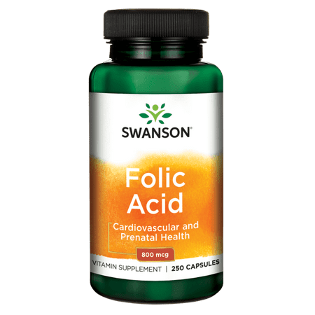 Swanson Folic Acid 800 mcg 250 Caps (Best Folic Acid Brand Philippines)