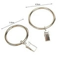 thumbnail image 6 of Mdesiwst 10Pcs Sturdy Metal Curtain Clip Rings Easy to Use Smooth Pull Space-Saving Load-bearing Curtain Rings, 6 of 8