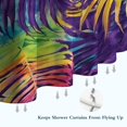 thumbnail image 6 of Colorful Tropical Leaf Pattern Shower Curtain 72"x72" ,Bathroom Decorative Shower Curtains Set with 12 Hooks,Modern Waterproof Washable Shower Curtain, 6 of 6