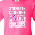 thumbnail image 4 of Inktastic Lupus Awareness Strength Support Courage Youth T-Shirt, 4 of 5