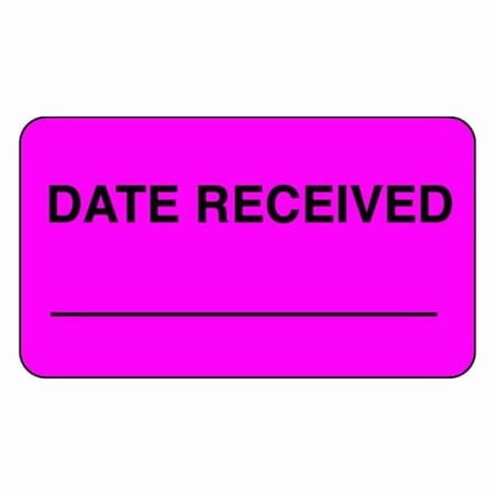 Roll Products Label, Pink, Paper, PK1000 140528
