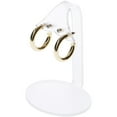 thumbnail image 2 of Plymor Frosted Acrylic 2 Pair Hanging Earring Display Stand, 2.75" W x 2.25" D x 4" H (6 Pack), 2 of 2